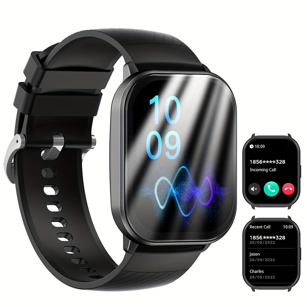 PEJE Aqlli Soat 5.11 sm TFT Sensorli Ekran, Suvga chidamli, Simsiz qo'ng'iroq qilish, 100+ rejim bilan Sport Fitness Kuzatuvchi, 280mAh qayta zaryadlanadigan batareya, Silika Gel Kamar, JL7012F6 Chip, 240p