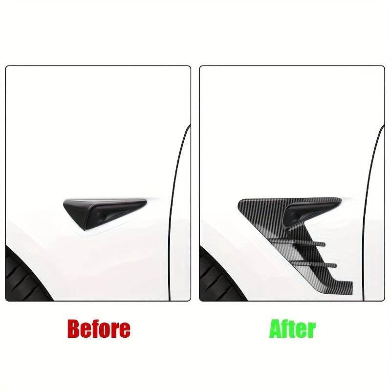 Car Side Panel Covers Dust Cover Kit for Tesla Model Y and 3 Set of 2