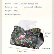 Zamonaviy sun'iy charm mato qopqog'i, retro moyli rasm dizayni bilan, suv o'tkazmaydigan, uy, avtomobil va ish stoli uchun ko'p maqsadli, ijodiy salfetka ushlagich.