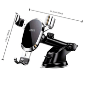 Universal Car Phone Mount Gravity Anti-Shake Suction Cup Holder Adjustable Dashboard Stand