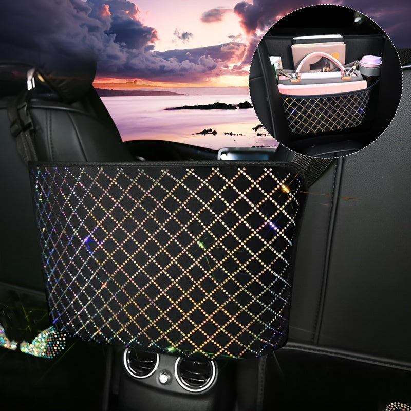 Ayollar uchun avtomobil o'rindigi tashkilotchisi, yumshoq materialli saqlash sumkasi, old va orqa o'rindiqlar uchun