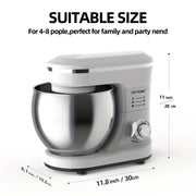 1200W Electric Stand Mixer with 4.2L Stainless Steel Bowl 6-Speed Tilt-Head
