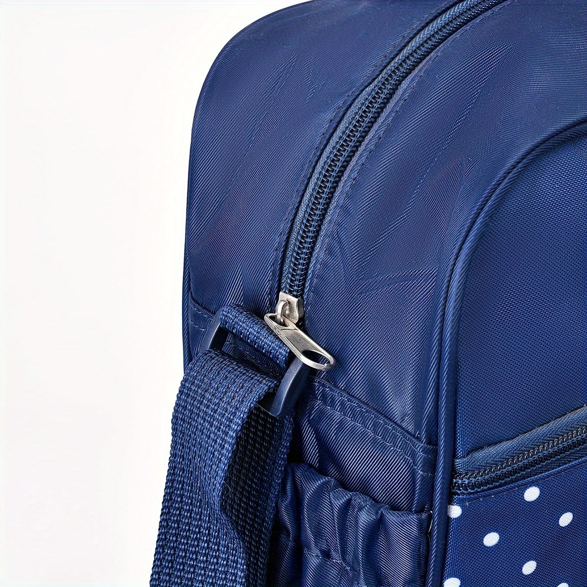 5-Piece Diaper Bag Set with Teddy Bear Print Tote and Accessories for Parents