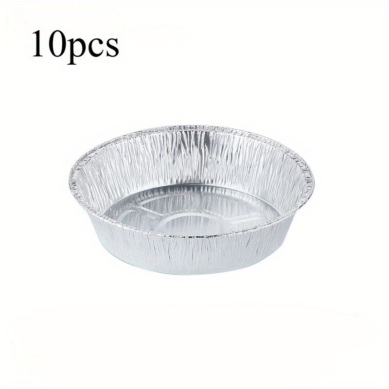 Pack de 10/20/30 bandejas de aluminio con tapas de domo de 7 pulgadas para asar y preparar comidas