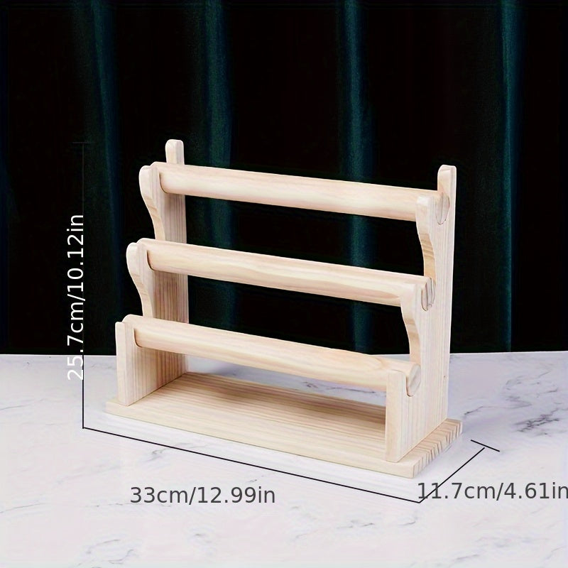 Деревянная многоуровневая подставка для браслетов, дисплей, органайзер для украшений, стойка для хранения
