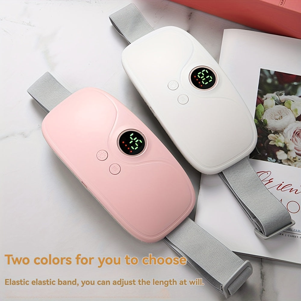 Cinturilla de calefacción recargable para la cintura con ajustes de temperatura y modos de vibración