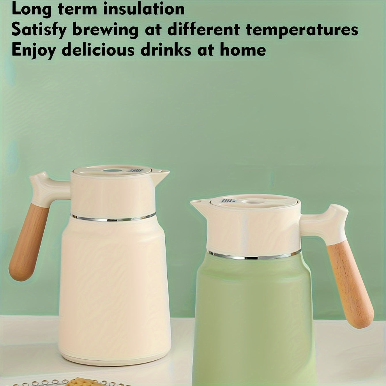 Stainless Steel 1.5L Double-Wall Vacuum Insulated Carafe Hot Water Dispenser