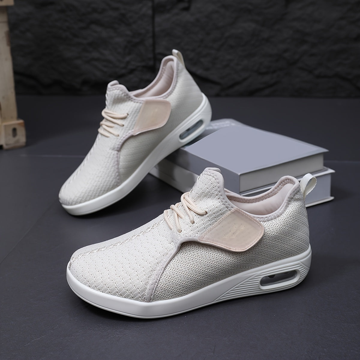 Women's All-Season Breathable Sneakers with Cushioned Insole and Arch Support