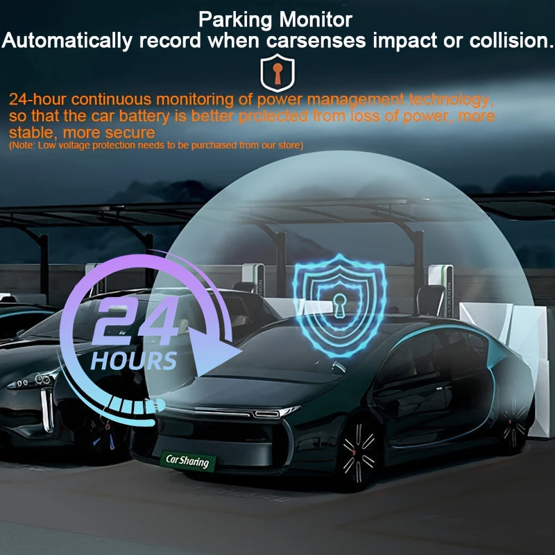 High-Definition Car Dash Camera with 1080P Front and 480P Rear Dual Cameras 4.3-Inch Screen Night Vision Wide-Angle