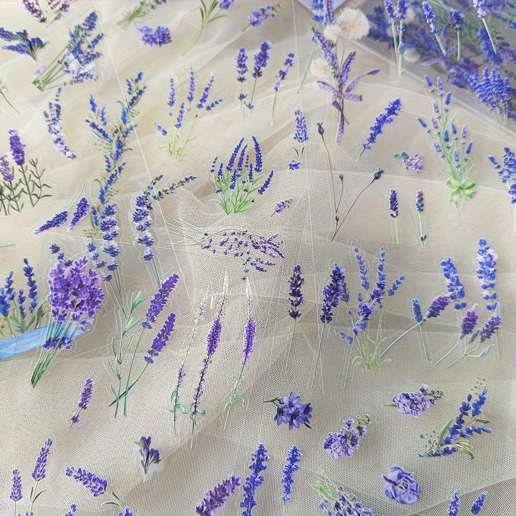 1 to'plam 6 ta Vintage O'simlik va Gul PVC Bezakli Daftar Stikerlari