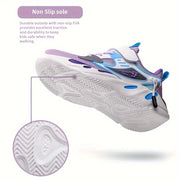 Girls Waterproof Sports Shoes with Soft Soles for Running and Casual Wear