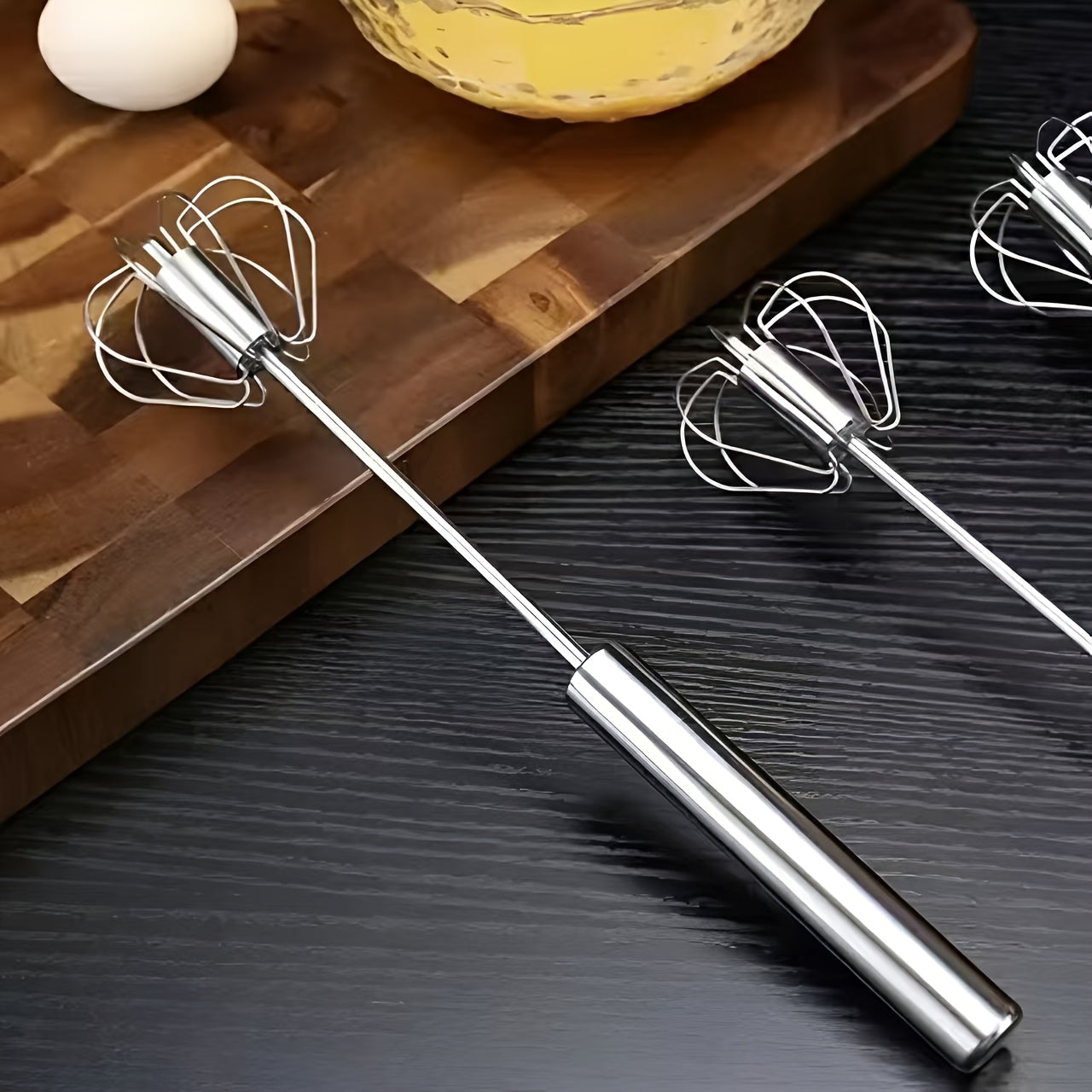 Stainless Steel Egg Whisk qo'lda ishlash uchun pishirish va pishirishda oson tozalash