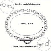 Handmade DIY Bracelet with Simple Style OT Buckle and Gold Accents for Couples and Friends