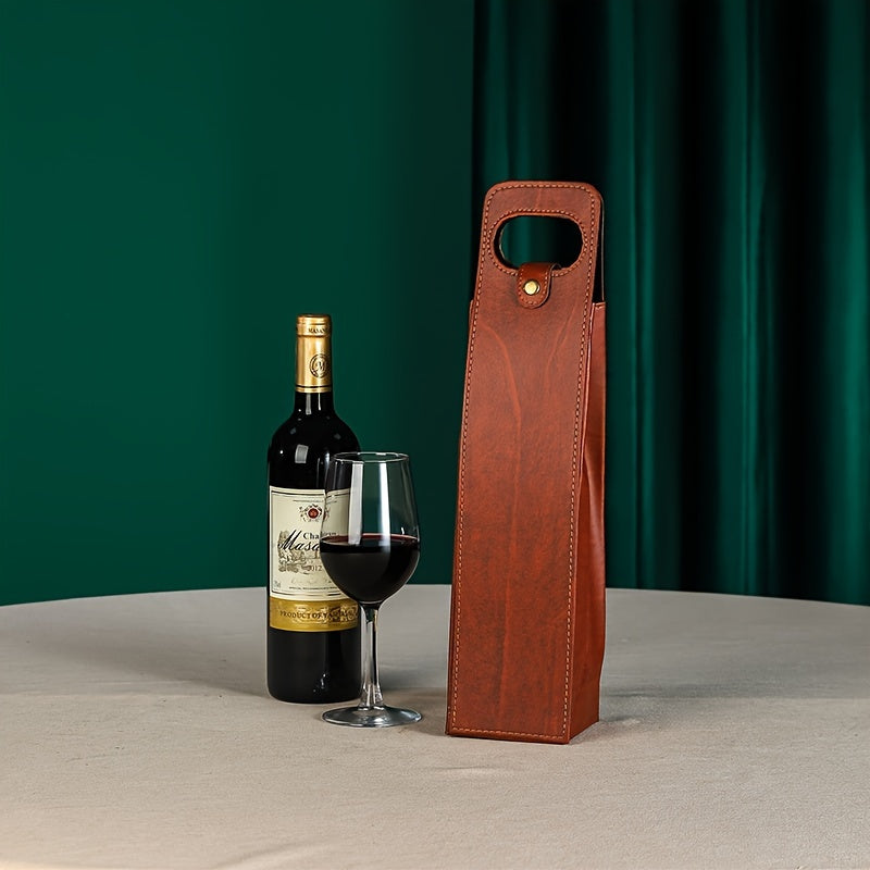 Luxury Felt Wine Carrier Bag Vegan-Friendly Festive Giftable