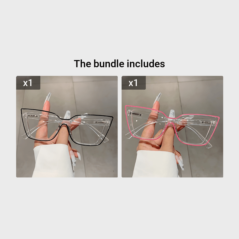 Очки-кат eyes с прозрачной линзой для женщин, аниме-косплей, мода Y2K