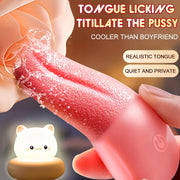 Female Tongue Vibrator Mini Wireless Rechargeable Clitoral Stimulator
