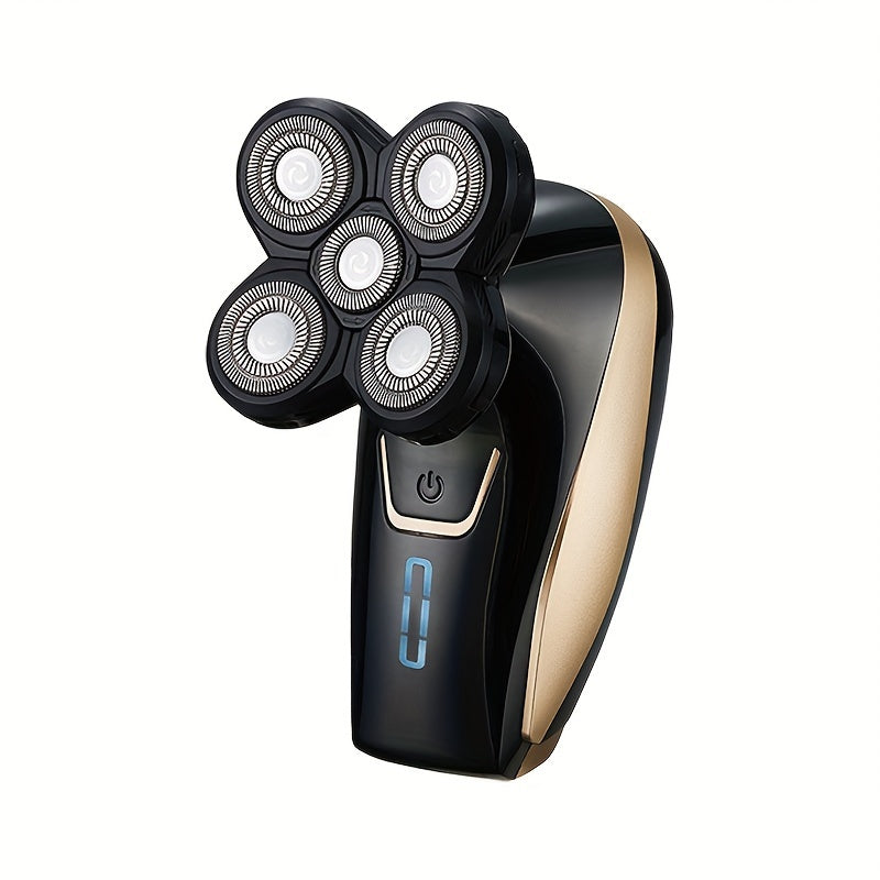 Электробритва с пятью плавающими лезвиями, перезаряжаемая через USB, полностью моющаяся, подарок на День отца