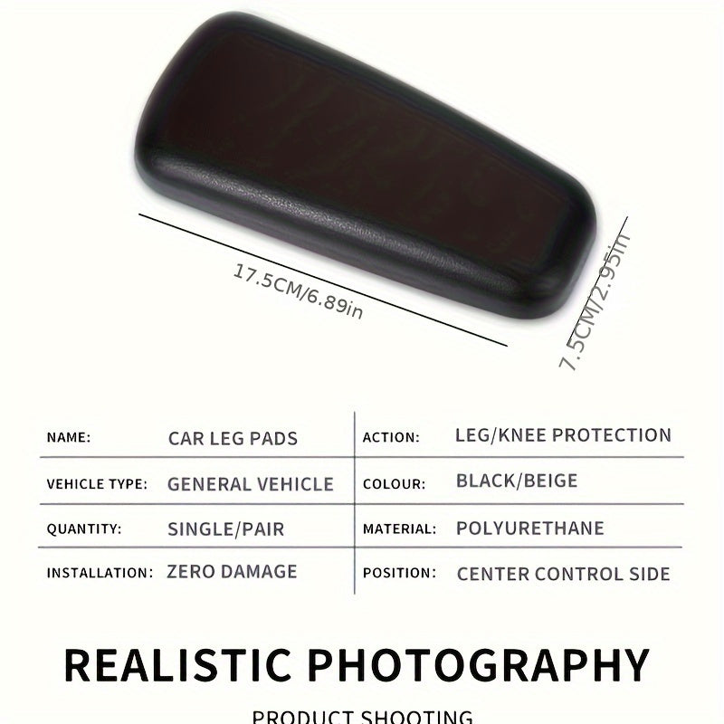 Universal Car Armrest Pad TPU Knee Support Cushion for Driver Side Door