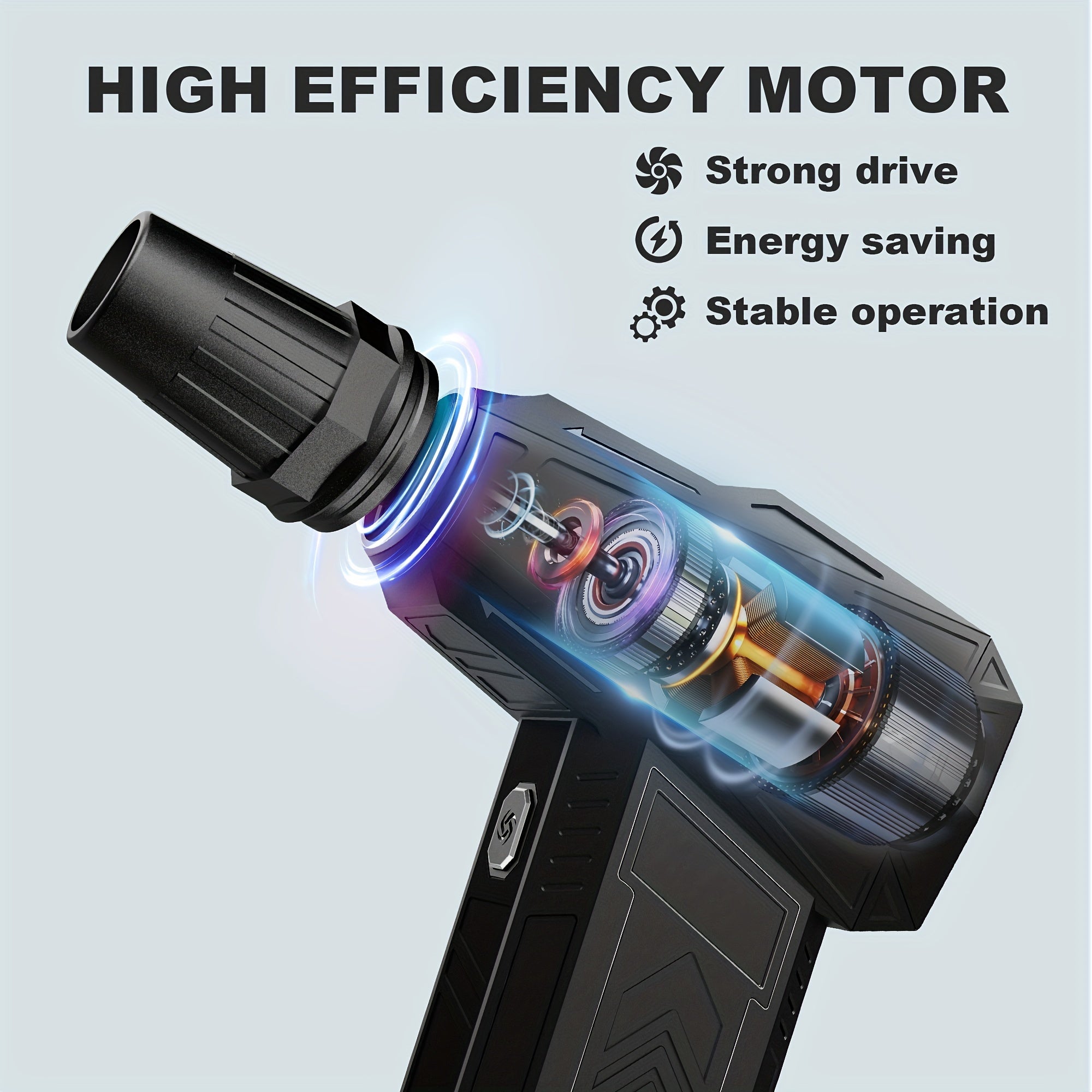 Портативный турбореактивный вентилятор-воздуходувка с высокой скоростью USB для сушки автомобиля, кемпинга