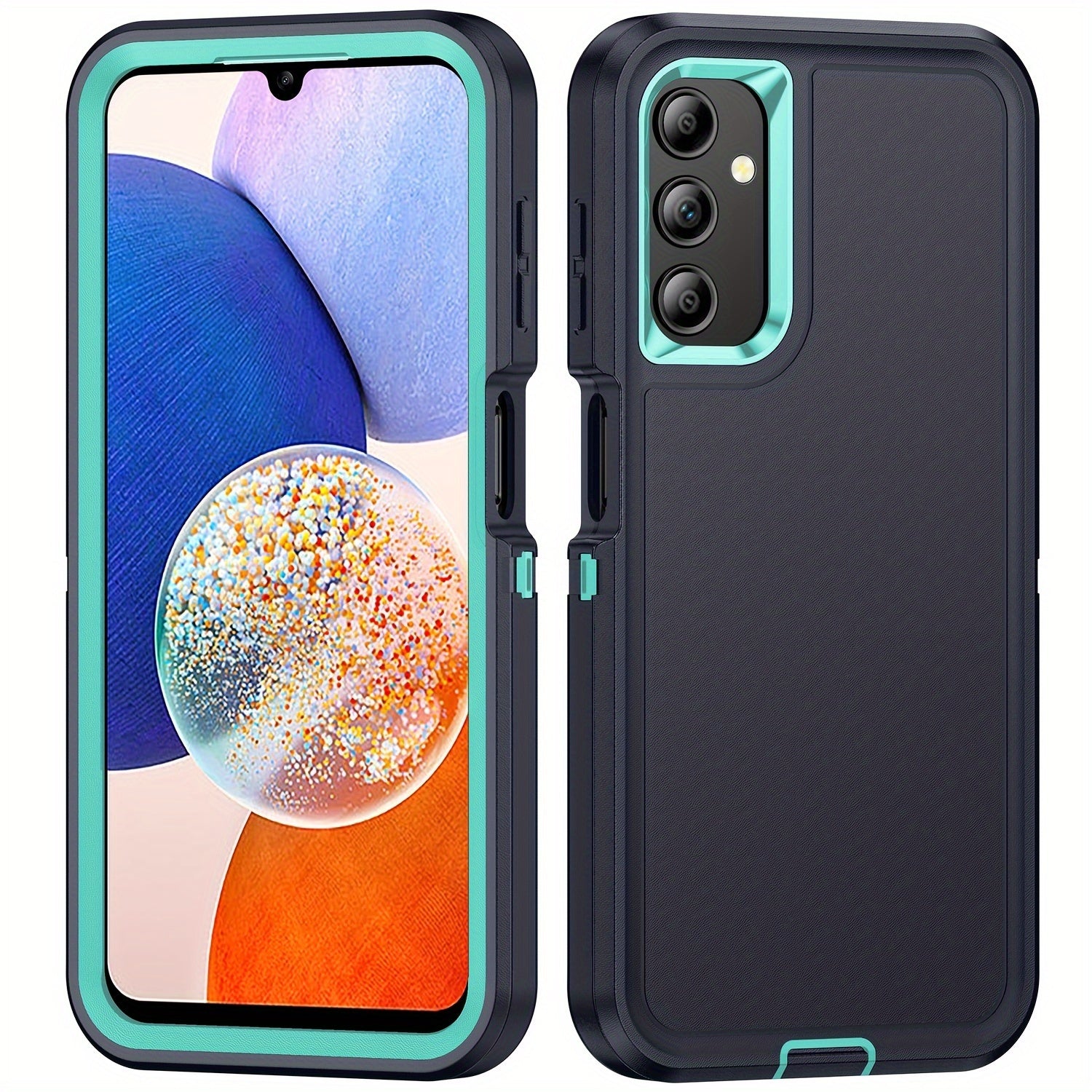 3-в-1 Ударопрочный чехол для ПК и телефона Samsung A15 A14 A13 A04s A54 A53 Всесторонняя защита