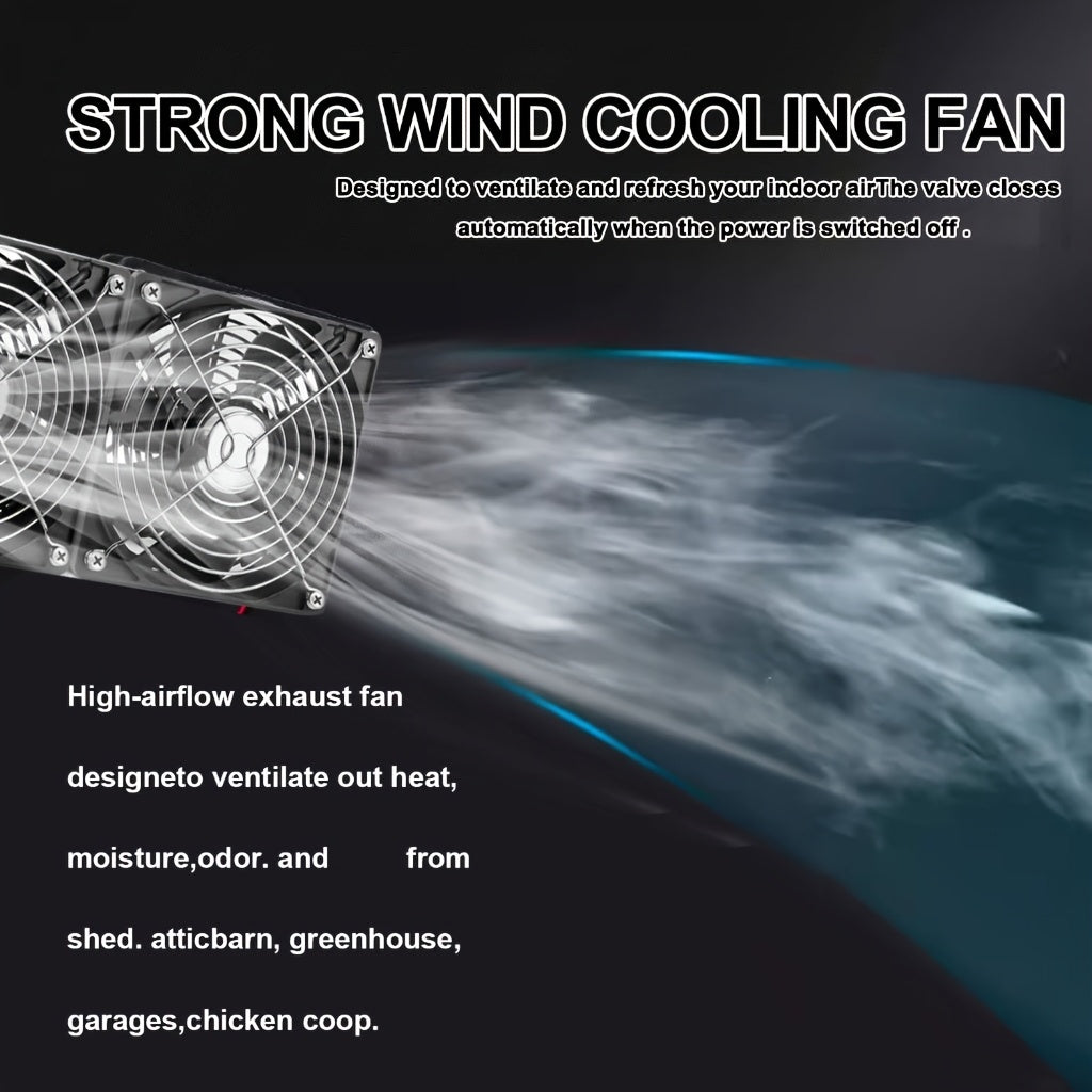 12V Малый DC-вентилятор для комнат питомцев, курятников, вентиляции и охлаждения