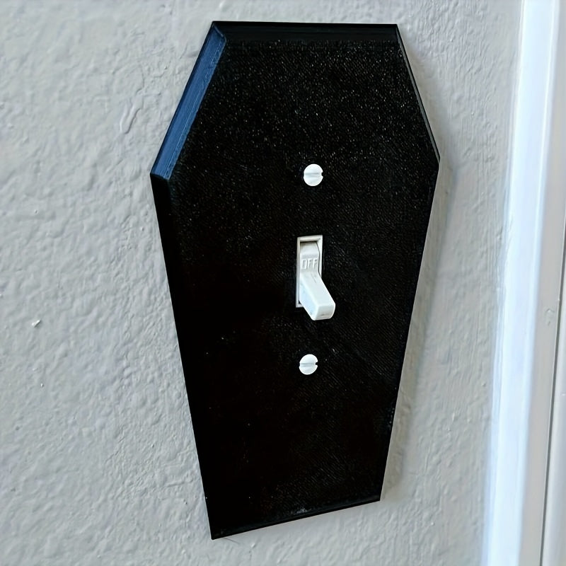 Cubierta de pared de ataúd gótico impreso en 3D para interruptor de luz decoración de Halloween para el hogar