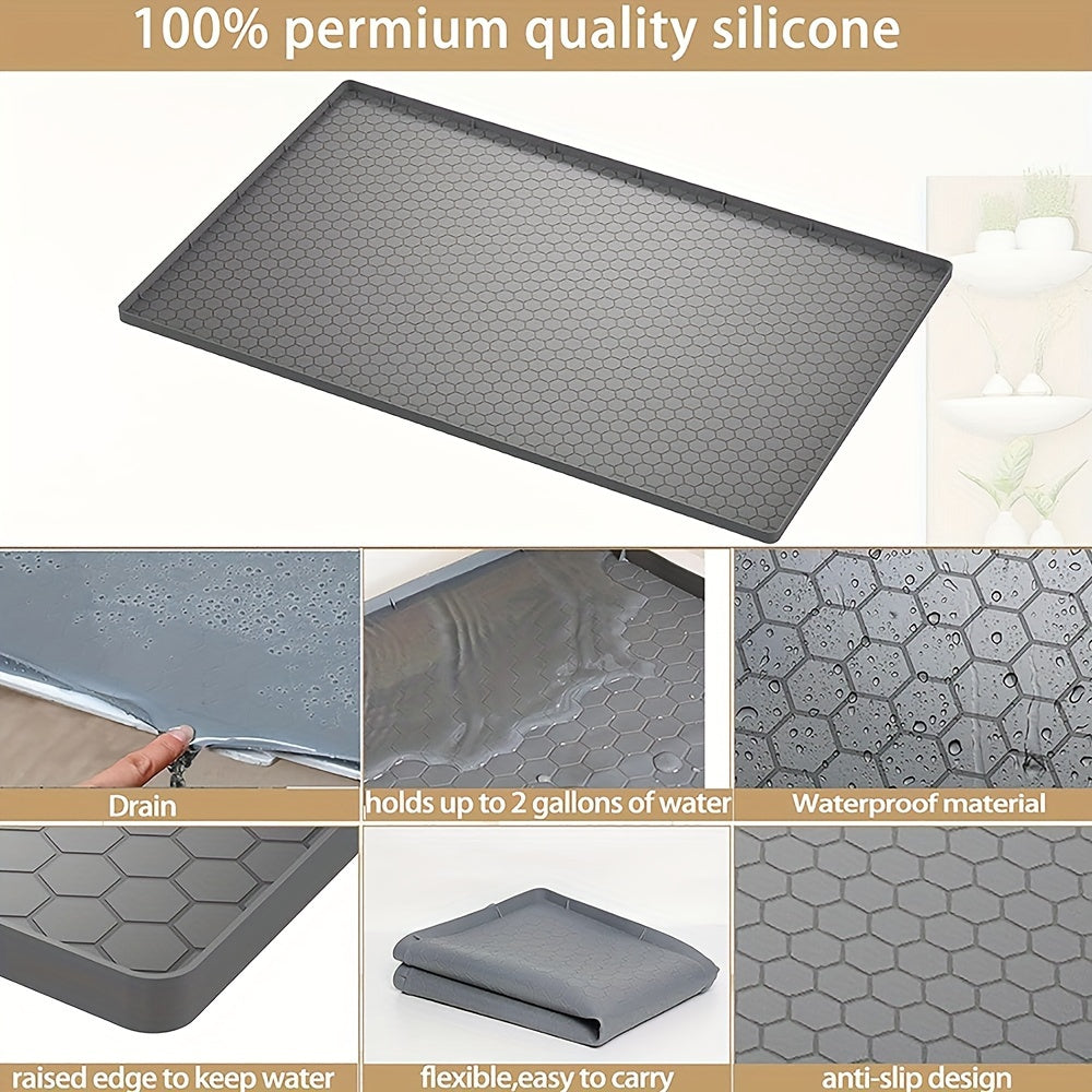 Organizador de silicona para debajo del fregadero para almacenamiento en cocina y baño, seco y limpio