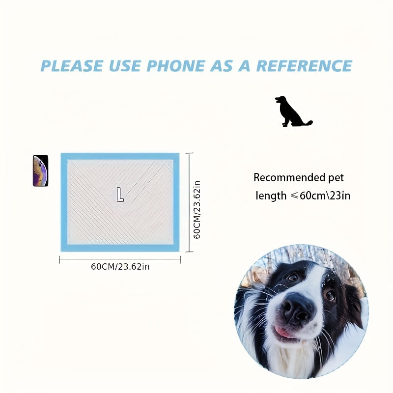 Leak-Proof Disposable Dog Training Pads Light Blue Absorbent Non-Woven Fabric Incontinence