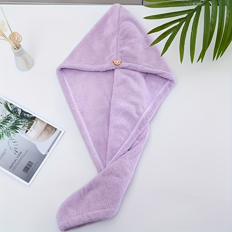 Yumshoq, tez quriydigan dush sochiq va burab qo'yiladigan soch quritish turban grilda.