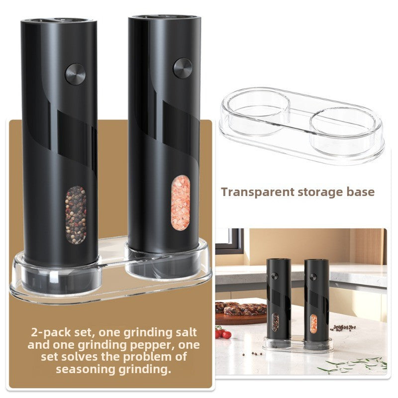 Electric Spice Grinder Set with 2 Replaceable Batteries Portable Kitchen Tool