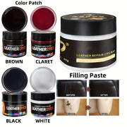 Universal Leather Repair Kit for Cars and Furniture 50g Filler and Restorer
