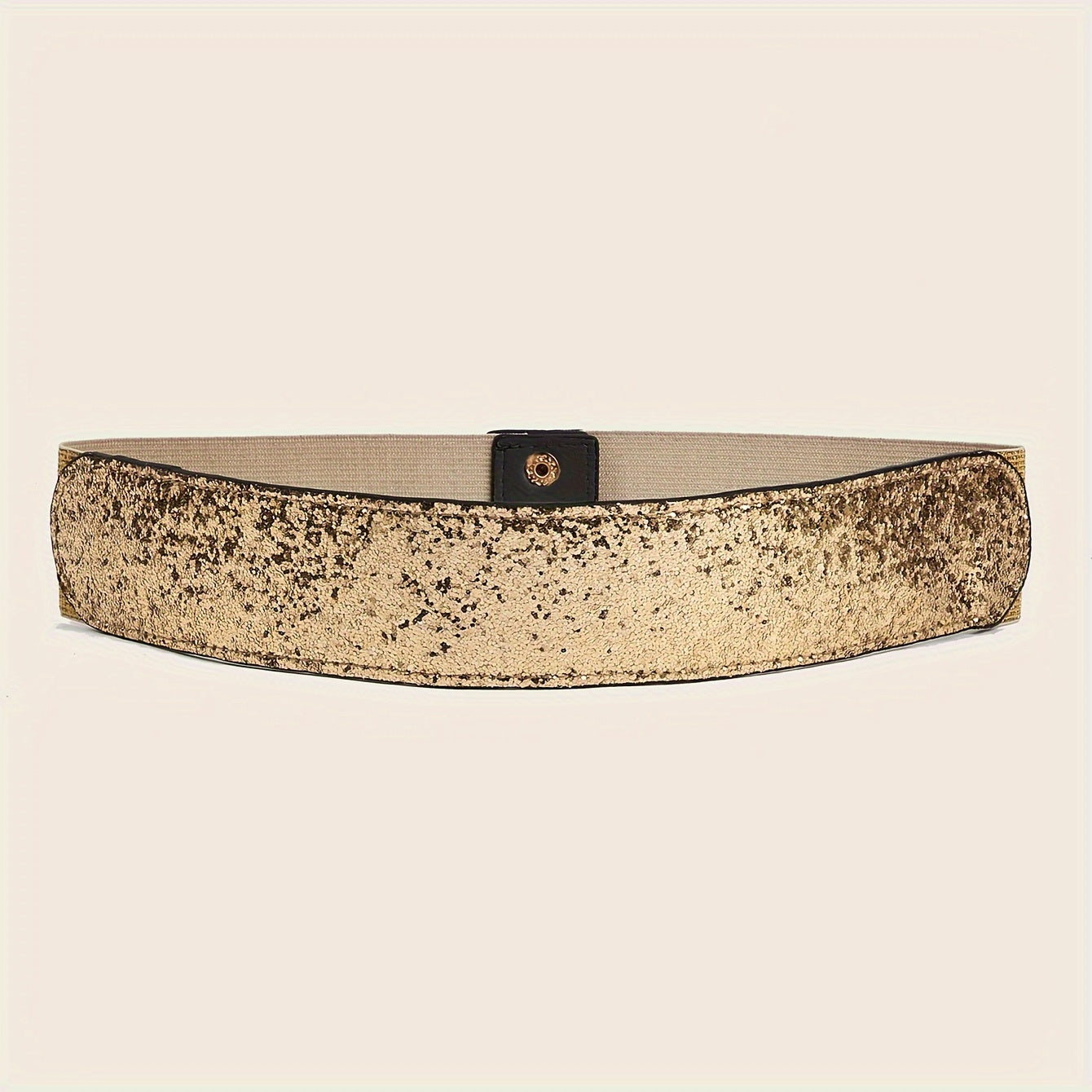Women's Gold Sequin Belt Fashion Accessory for Party and Evening Wear