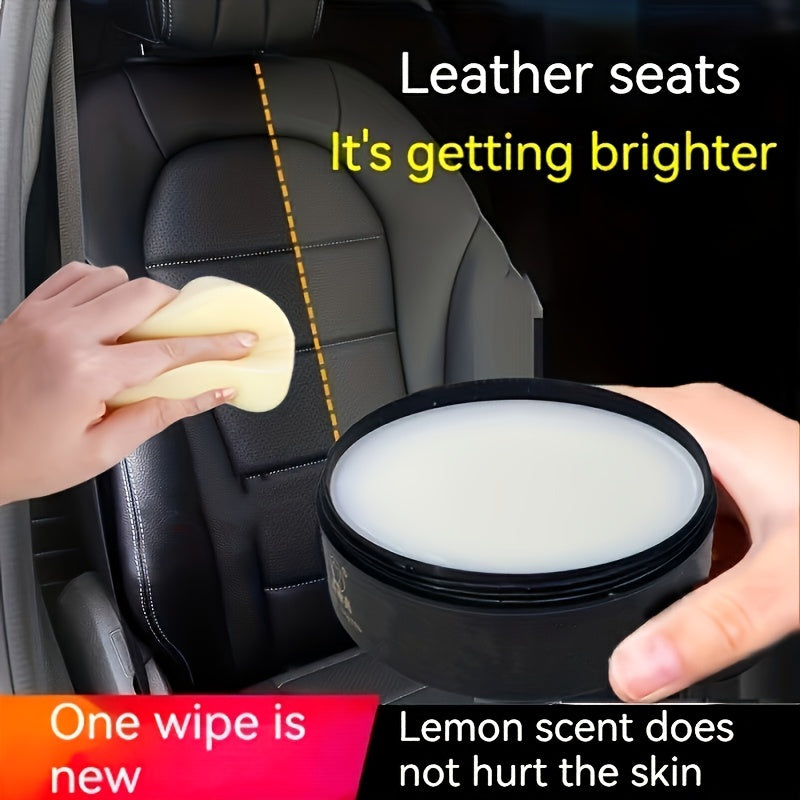 Universal Leather Seat Polish for Car Interior Restoration Cream
