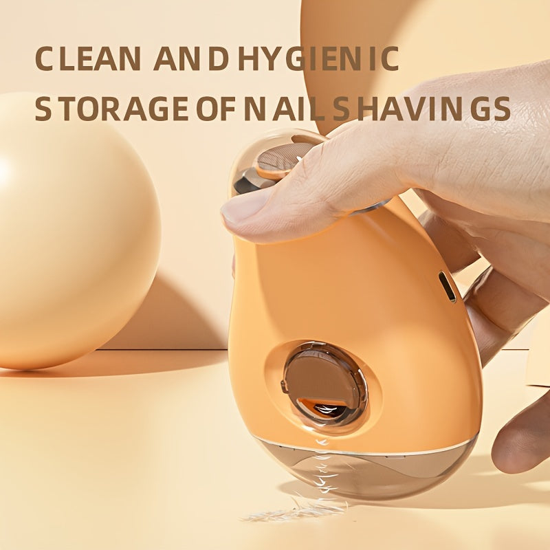 Electric Nail Clipper and Grinder 2-in-1 Rechargeable USB Charging for Adults