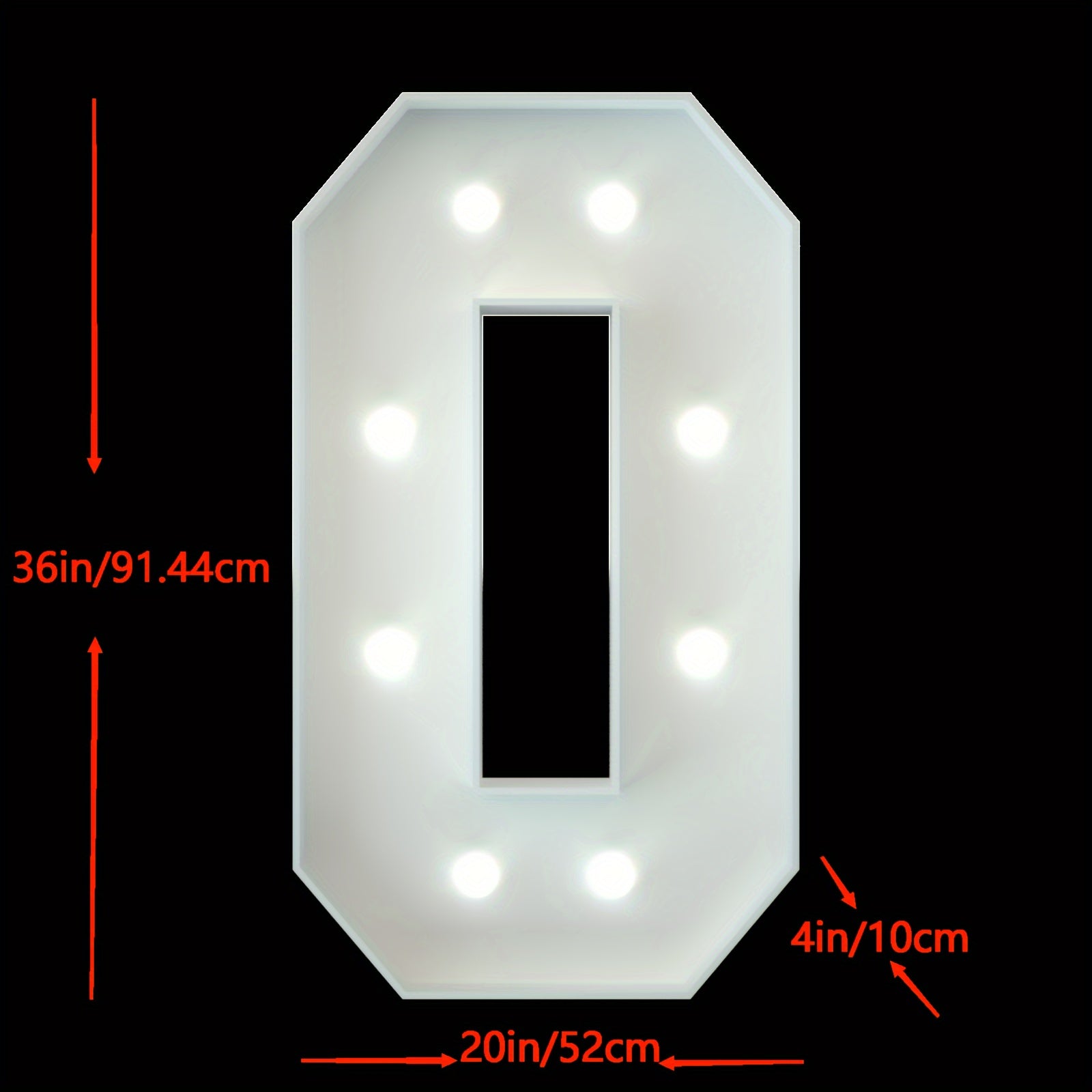 91.44cm LED Marquee Light Up Letters A-Z for Party Wedding Birthday Decor