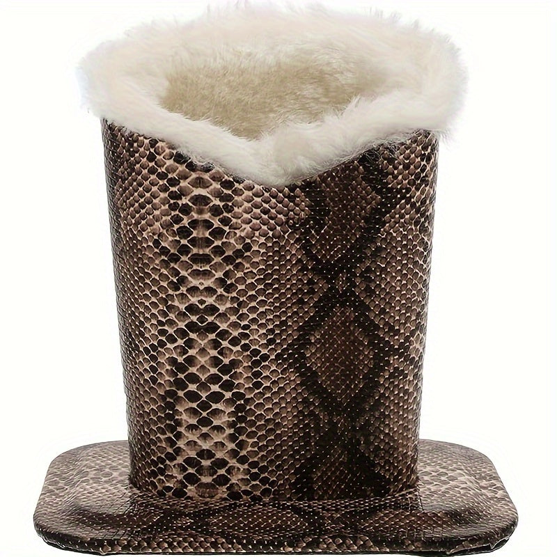 Искусственный кожаный настольный органайзер с мягким внутренним покрытием из искусственного меха для очков и кистей для макияжа, коричневый или черный