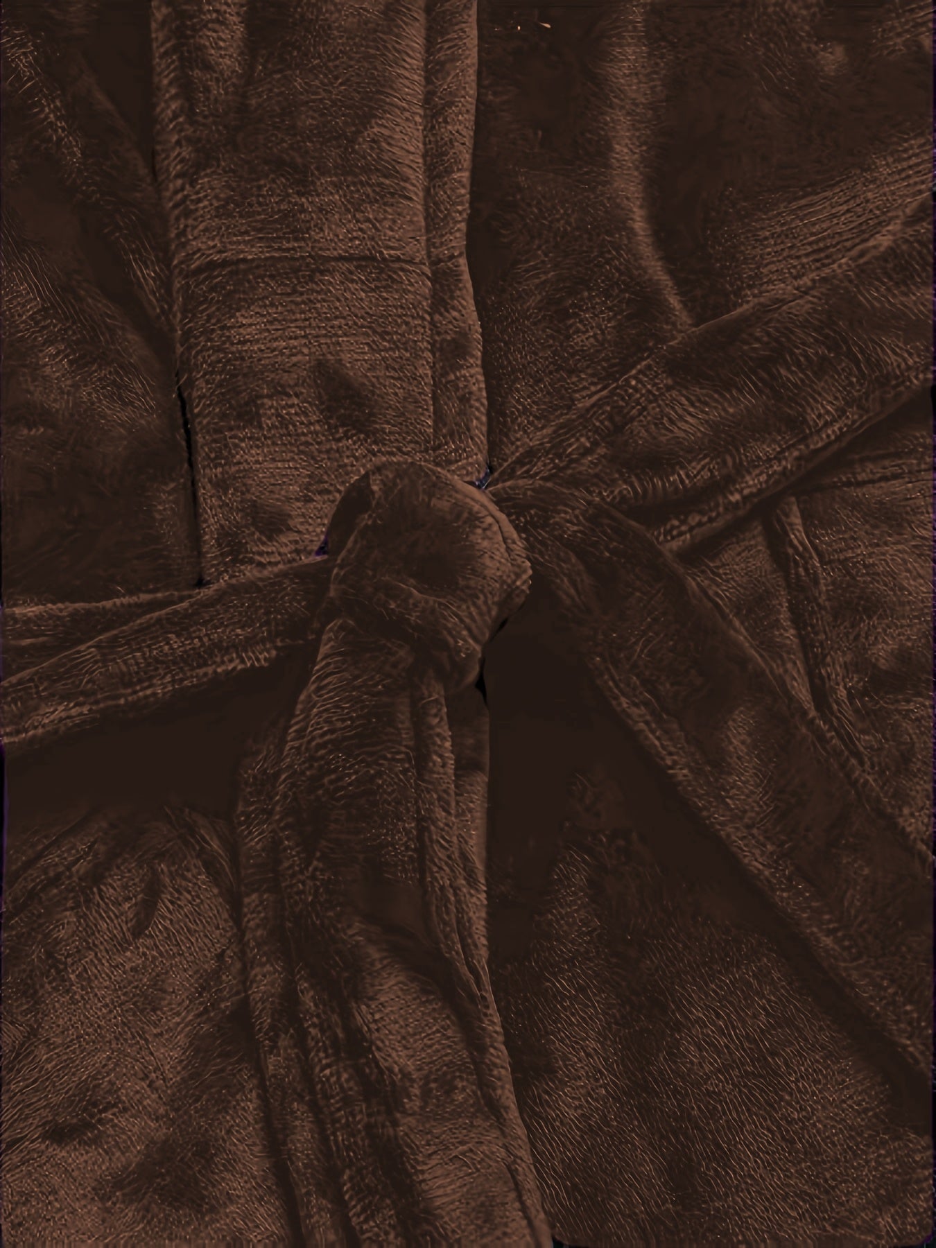 Luxurious Plush Fleece Bathrobe for Women Fall Winter Long Sleeve V-Neck Tie Belt