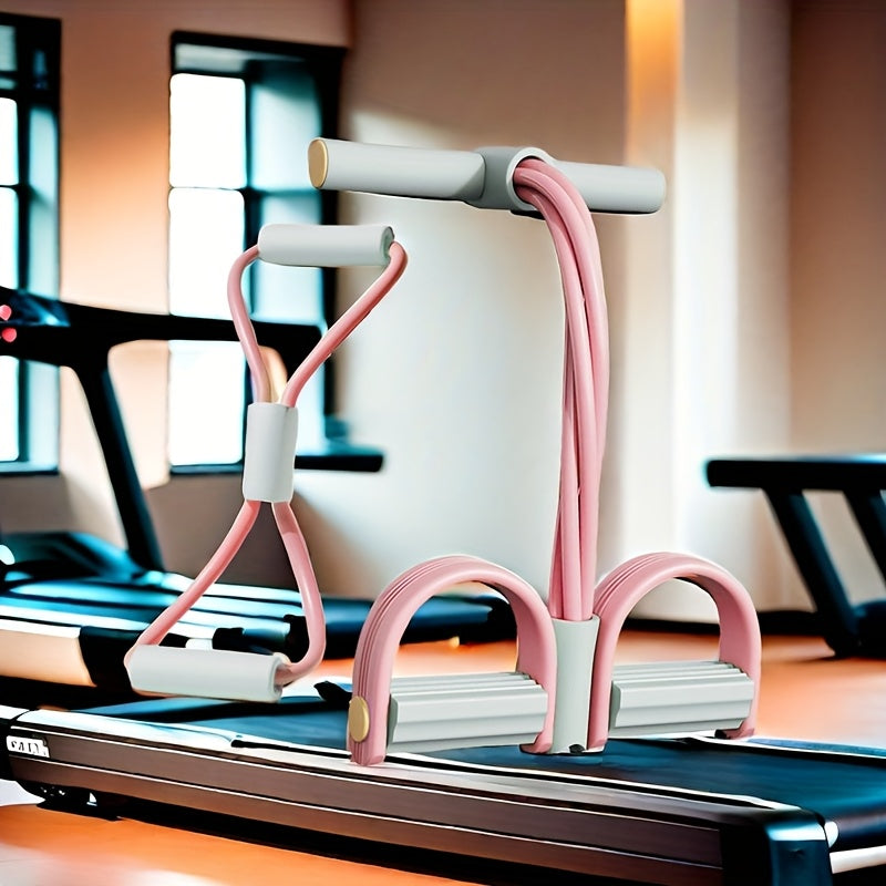 Set de tirador de pedal TPE duradero y para abdominales para yoga y fitness azul, verde, púrpura