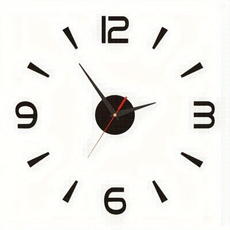 European Style Wall Clock with Luminous Digital Display and Arched Crown Battery Operated
