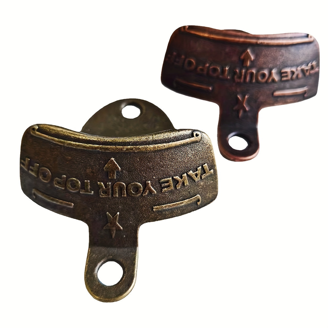 1 dona devorga o'rnatiladigan pivo shishasi ochgichi DIY va bar bezaklari uchun.