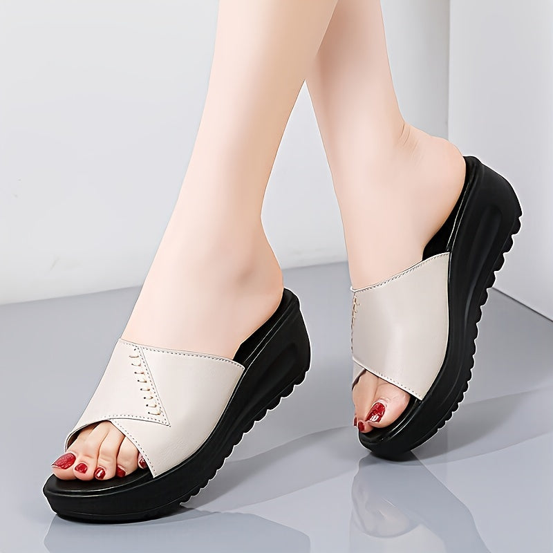 Women's Slide Sandals Summer Non-Slip Soft Sole Casual Shoes