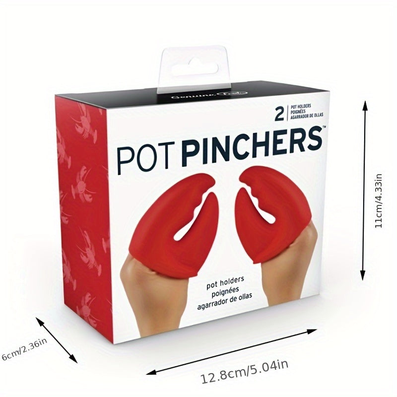 Набор силиконовых щипцов для кастрюль в виде клешней Красного Лобстера, термостойкие перчатки для использования на кухне, изготовленные из материала, не контактирующего с пищей, идеальны для готовки.