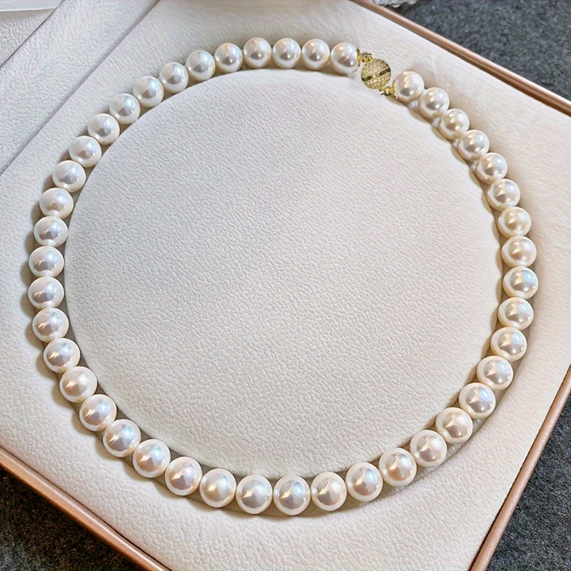 Freshwater Pearl Necklace for Women Elegant Jewelry Gift for Valentine Day