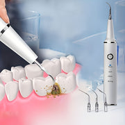 USB Rechargeable Electric Tooth Cleaner with LED Light and Interchangeable Brush Heads