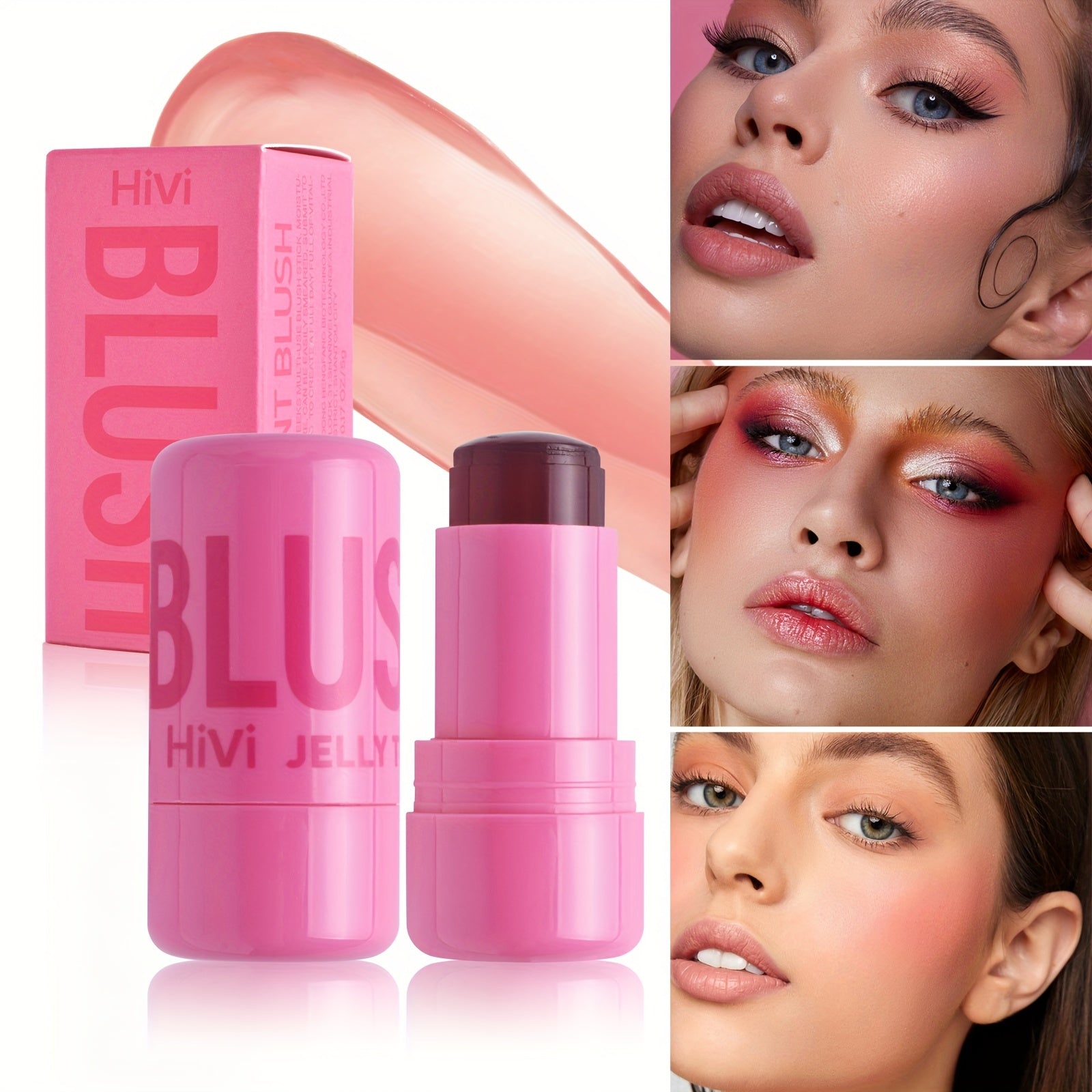 Женский водонепроницаемый Jelly Blush Stick двойного назначения для губ и щёк 5г
