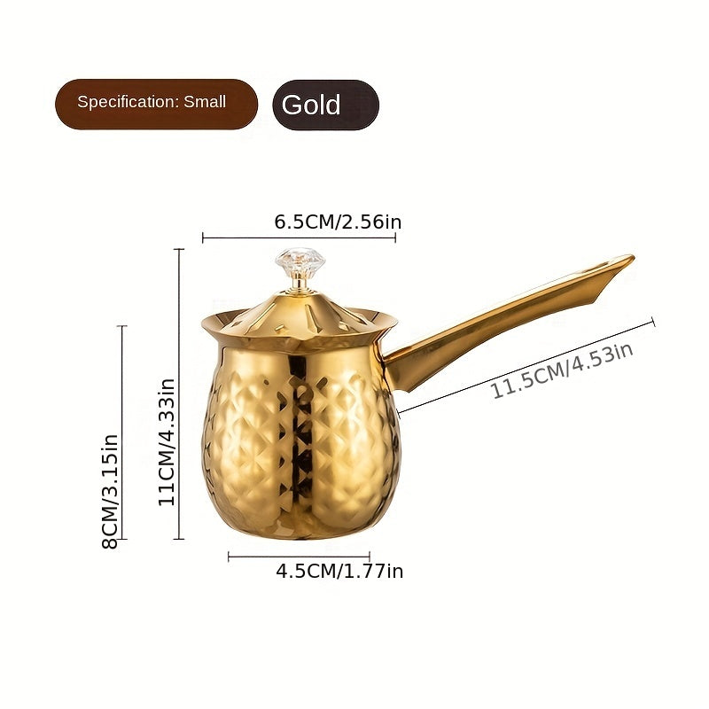 Stainless Steel Latte Cup with Pointed Mouth for Heating Milk and Coffee