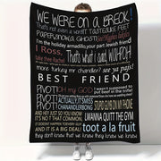 Soft Flannel Throw Blanket for Couch Bed Camping Hypoallergenic Easy to Wash