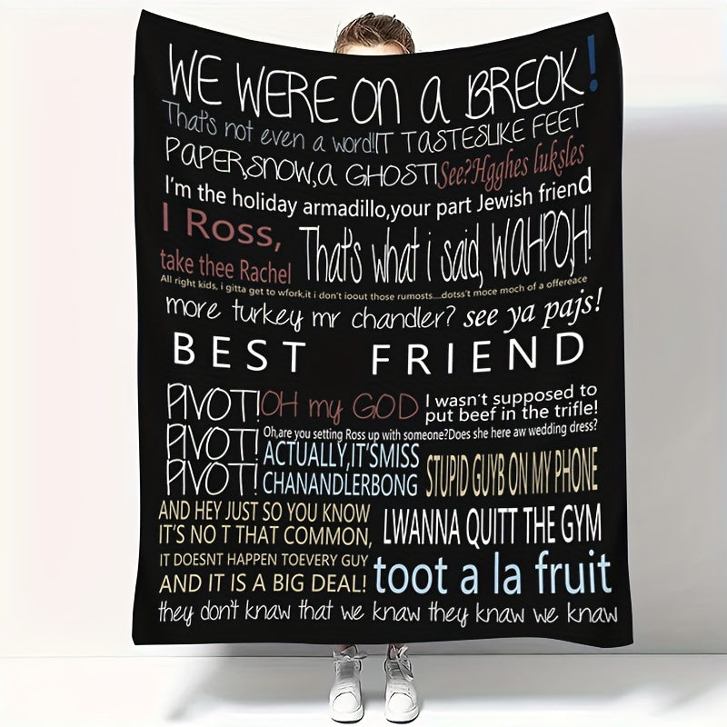 Soft Flannel Throw Blanket for Couch Bed Camping Hypoallergenic Easy to Wash