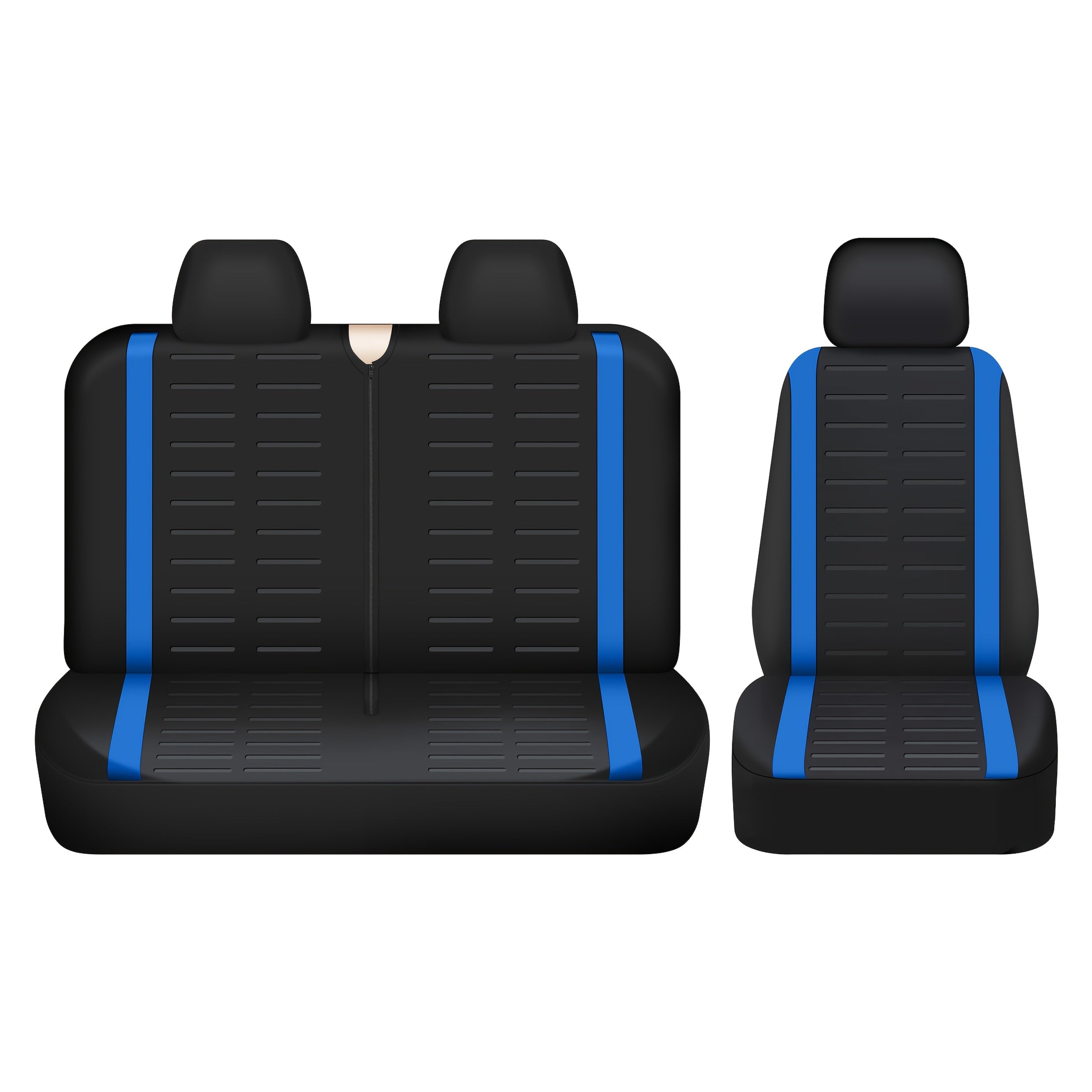 Universal avtomobil o'rindiq qoplamalari nafas oladigan polyester 2+1 o'rindiqlar uchun