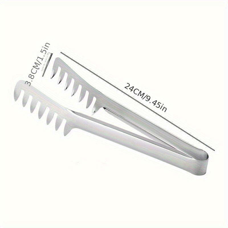 Stainless Steel Pasta Tongs Kitchen Utensils for Restaurant and Home Use